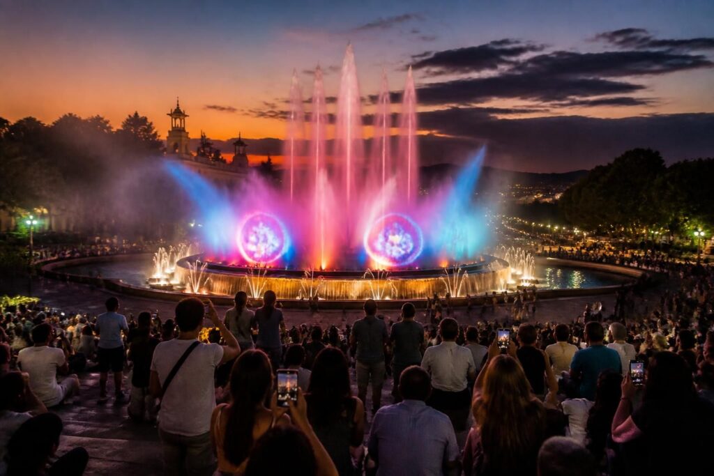 découvrez la fontaine magique de barcelone, ses horaires d'ouverture et préparez votre visite pour un spectacle lumineux et musical incontournable en plein cœur de la ville.