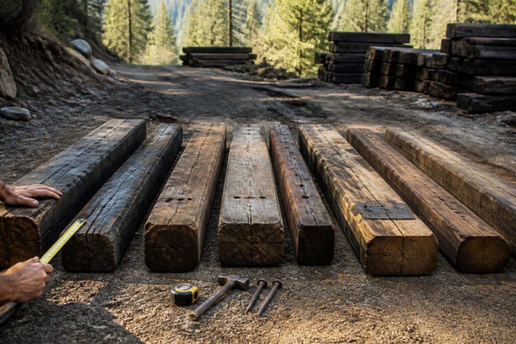 découvrez tout sur les traverses de chemin de fer en bois : les différents types, leurs dimensions et où les acheter pour vos projets ferroviaires ou paysagers.
