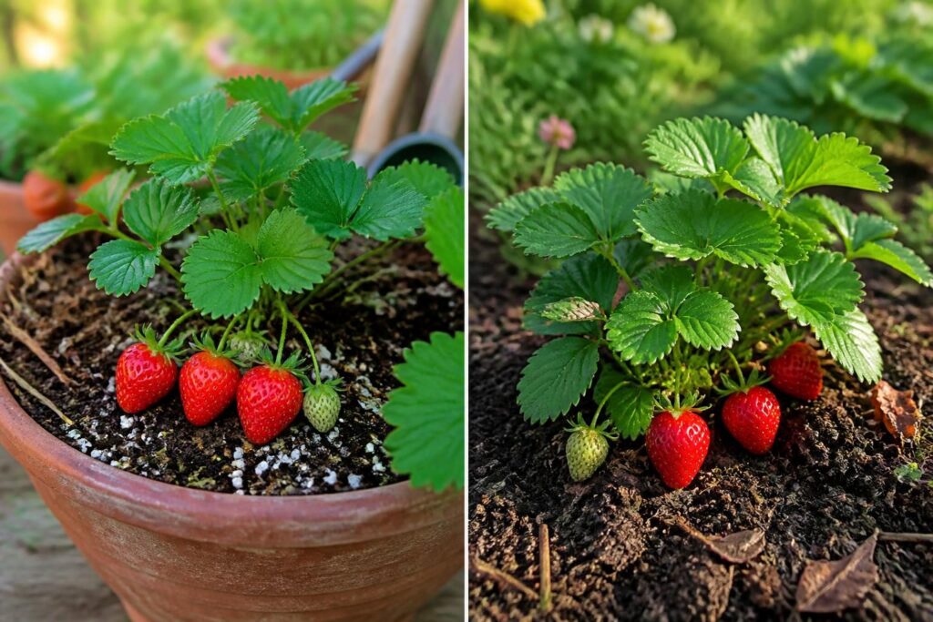 découvrez quel terreau choisir pour cultiver vos fraisiers en pot ou en pleine terre, afin d'assurer une croissance optimale et une récolte abondante.
