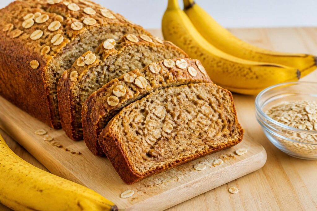 découvrez notre recette saine de banana bread aux flocons d'avoine, sans farine ni yaourt, parfaite pour un goûter gourmand et équilibré.