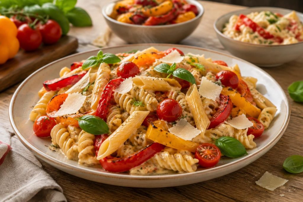découvrez nos recettes de pâtes au poivron, savoureuses et faciles à préparer, pour varier les plaisirs au quotidien.