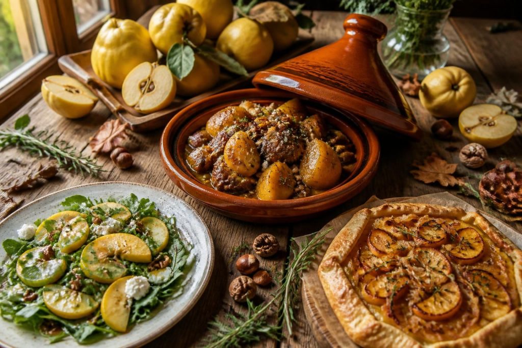 découvrez des recettes salées originales pour cuisiner le coing, ce fruit d'automne aux saveurs subtiles, et apportez une touche gourmande à vos plats de saison.