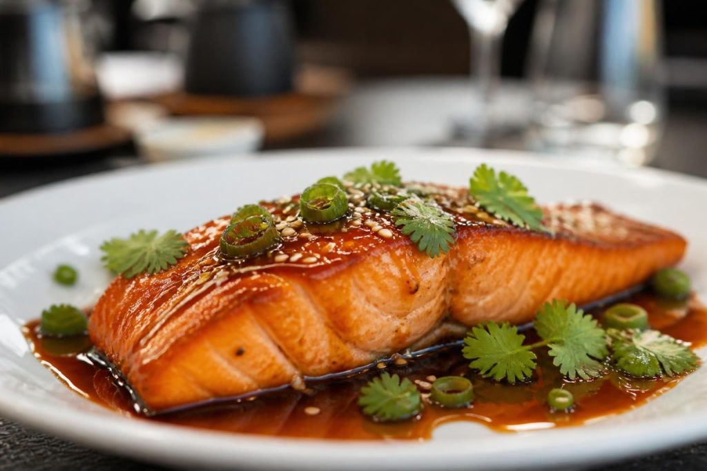 découvrez notre recette de saumon chaud en sauce soja, un plat savoureux alliant douceur et umami, parfait pour un repas rapide et gourmand.