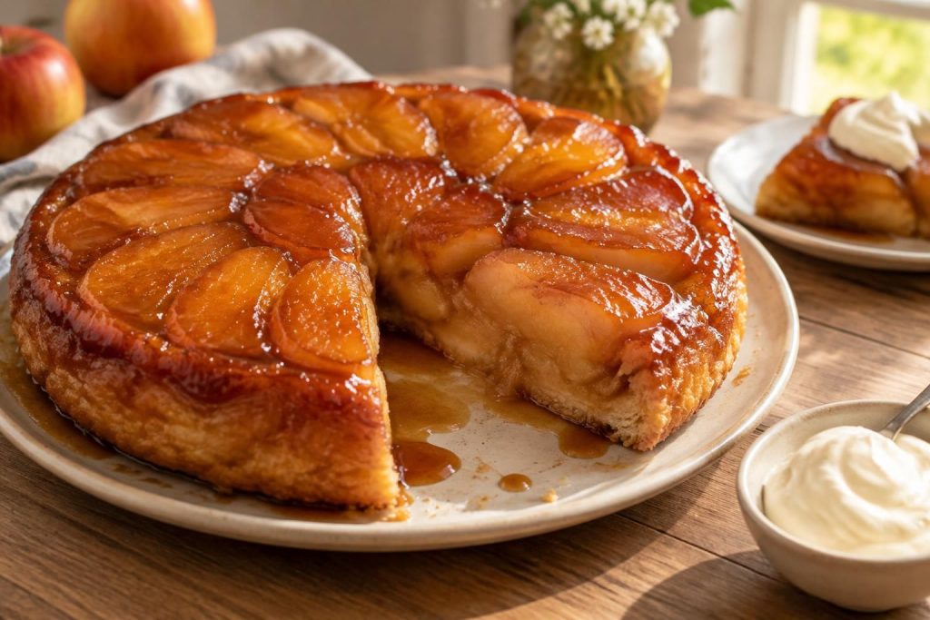 découvrez une tarte tatin aux pommes facile et fondante : pommes caramélisées, pâte dorée et astuces gourmandes pour réussir ce dessert incontournable.