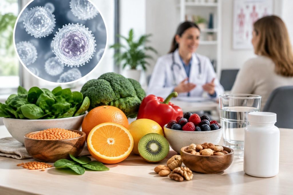 découvrez les vitamines et solutions pouvant soutenir la production de globules blancs, ainsi que les précautions à connaître avant toute supplémentation.